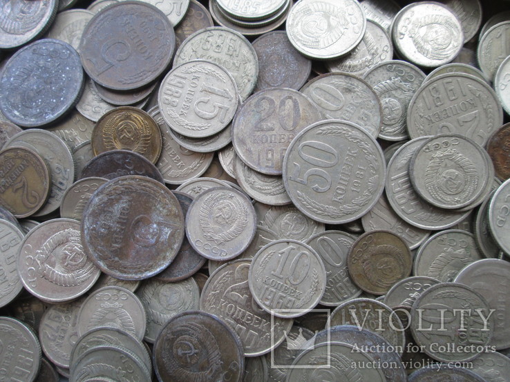 Монеты СССР 1961 - 1991 около 4 кг., фото №10
