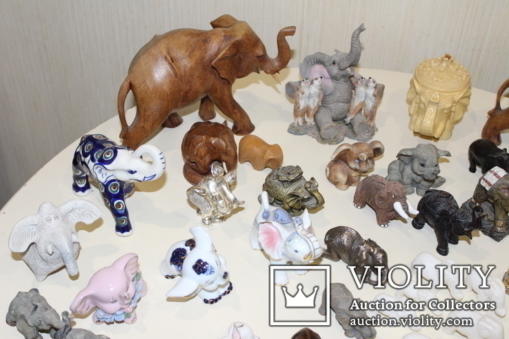 Колекція слонів, з різних матеріалів і з різних країн., фото №3