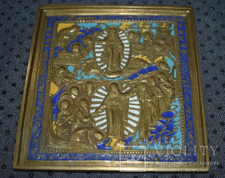 Икона плакетка Воскресение Христово 4 цвета эмали, фото №4