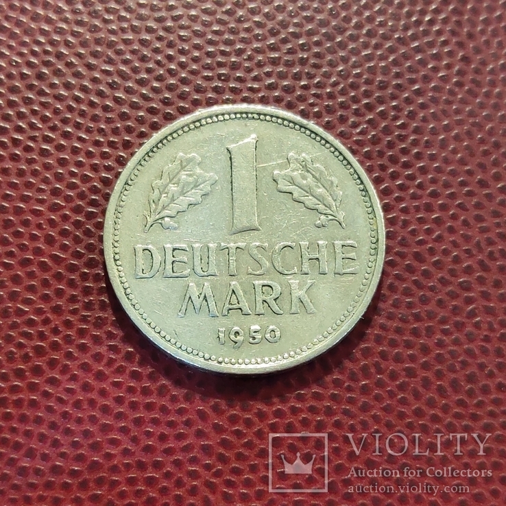 1 марка 1950.Германия.(d 4)