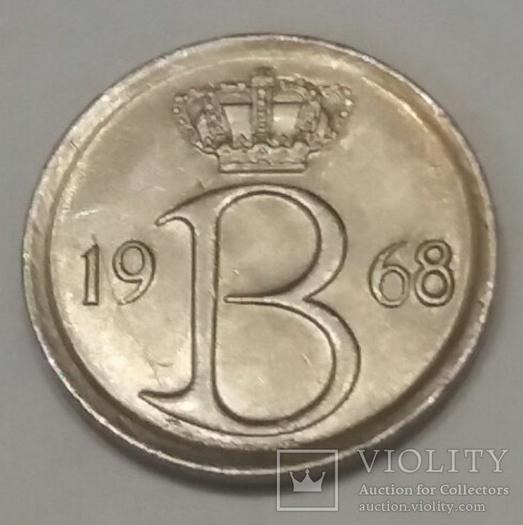 Бельгія 25 сантимів, 1968, фото №2