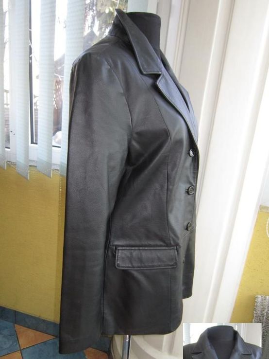 Женская кожаная куртка - пиджак JOY. Англия. Лот 898, фото №4
