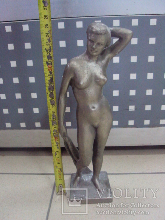 Фигура девушка ню обнаженная шпиатр ленинград скульптура, фото №3