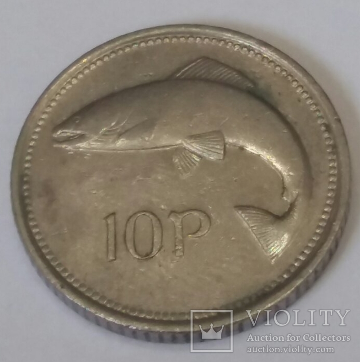 Ірландія 10 пенсів, 1994, фото №2
