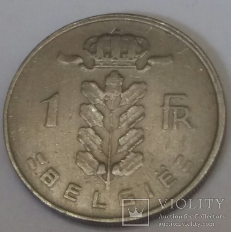 Бельгія 1 франк, 1957, фото №3