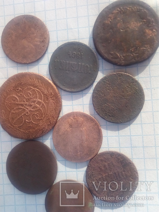 9 Монет 1759- 1854- 1855-год, фото №2