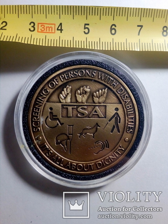 Настольная медаль, США, фото №4