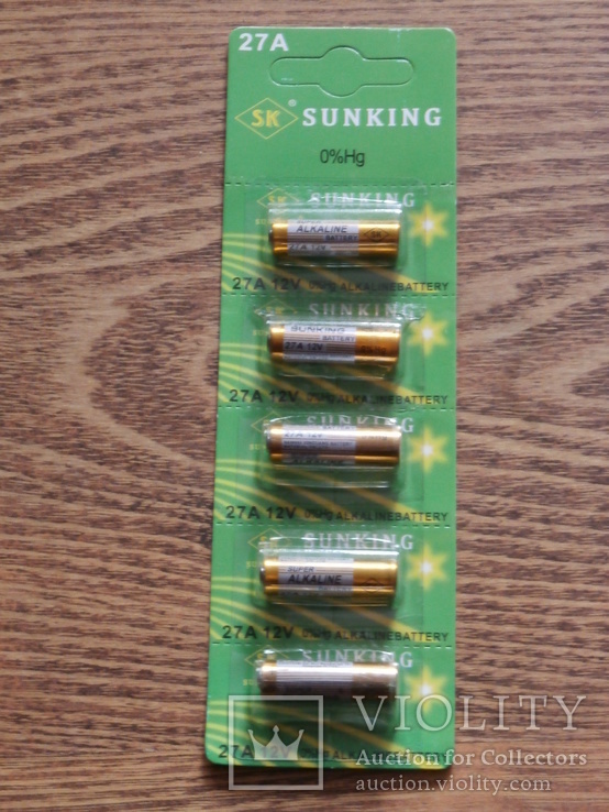 Батарейка Sunking 27A 12v Alkaline Battery Блистер 1 батерейка