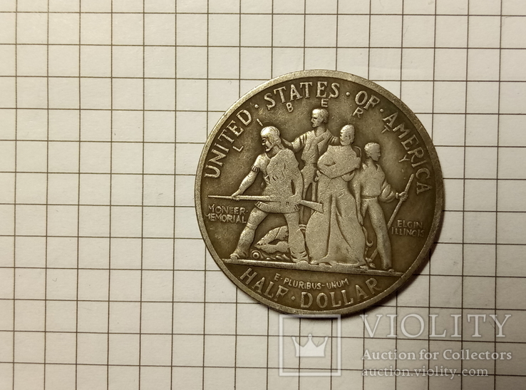 США 50 центов 1936 Элгин - Мемориал Пионерам #33копия, фото №3