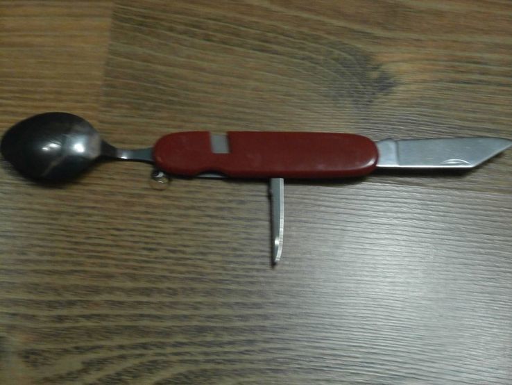Туристический набор 6в1 нож,вилка,нож,штопор,открывалка,шило, photo number 7