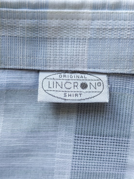 Рубашка светлая клетка LINCRON p-p прибл. XL(состояние нового), фото №8
