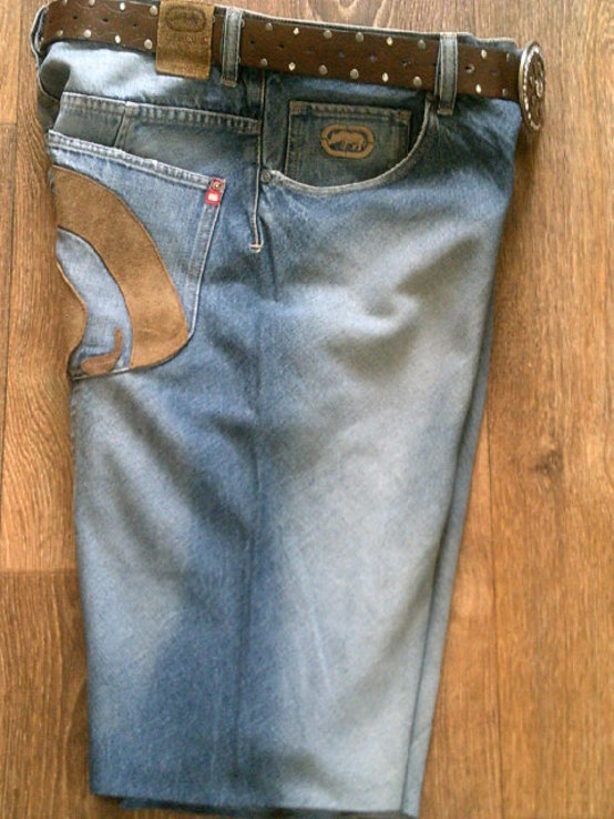 Ecko denim foundry - стильные джинс шорты с ремнем, numer zdjęcia 9