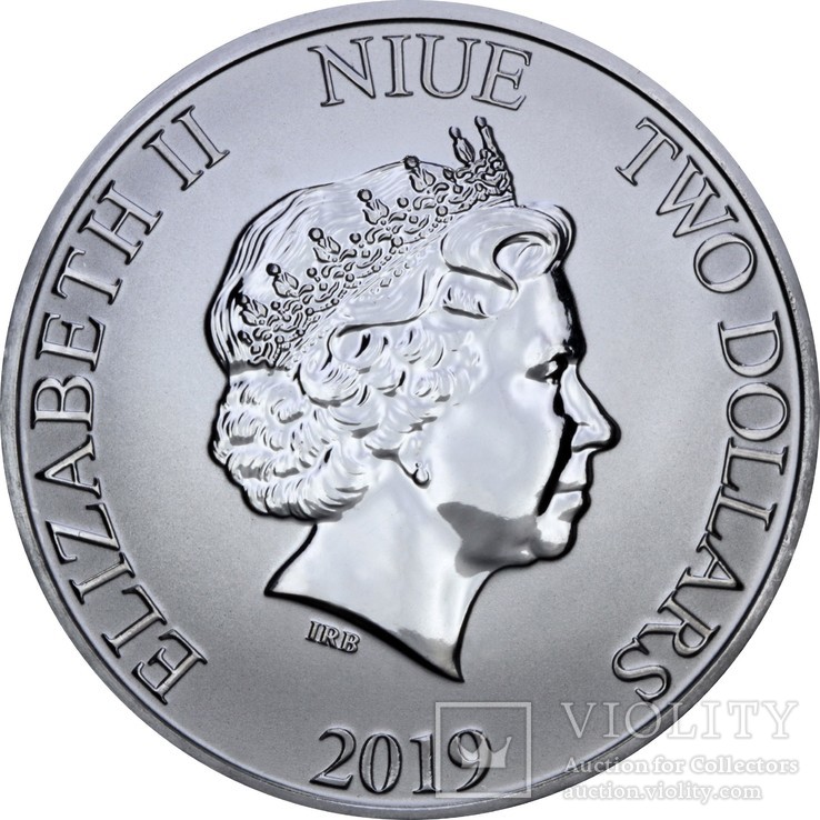 Срібна монета 1oz Дарт Вейдер "Зоряні Війни" 2 долара 2019 Ніуе, фото №3