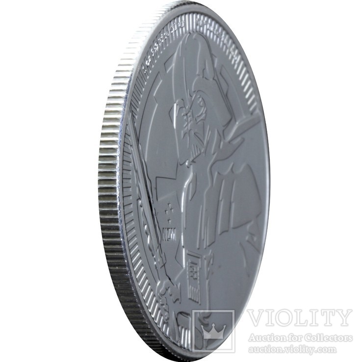 Срібна монета 1oz Дарт Вейдер "Зоряні Війни" 2 долара 2019 Ніуе, фото №4