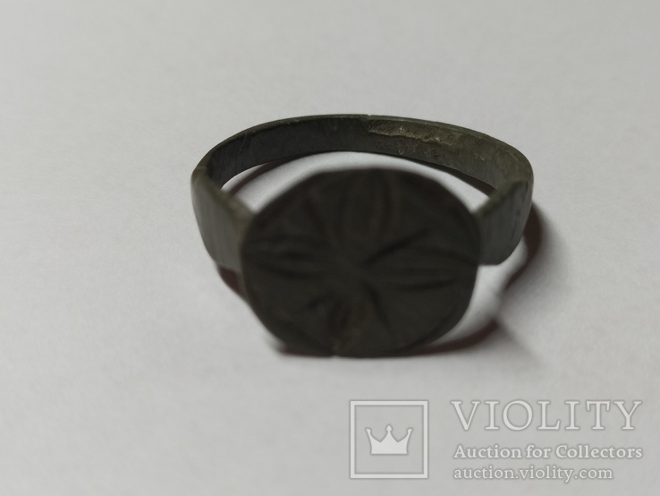 Перстень кольцо 16-17 век "роза ветров", фото №2