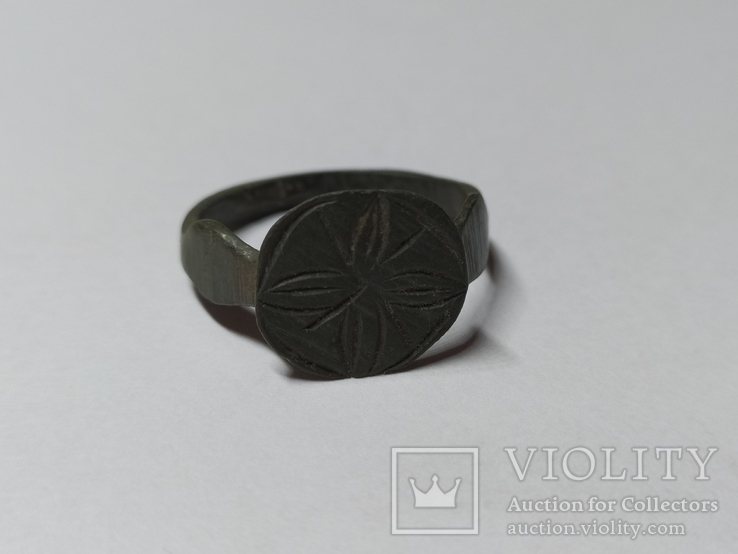 Перстень кольцо 16-17 век "роза ветров", фото №4