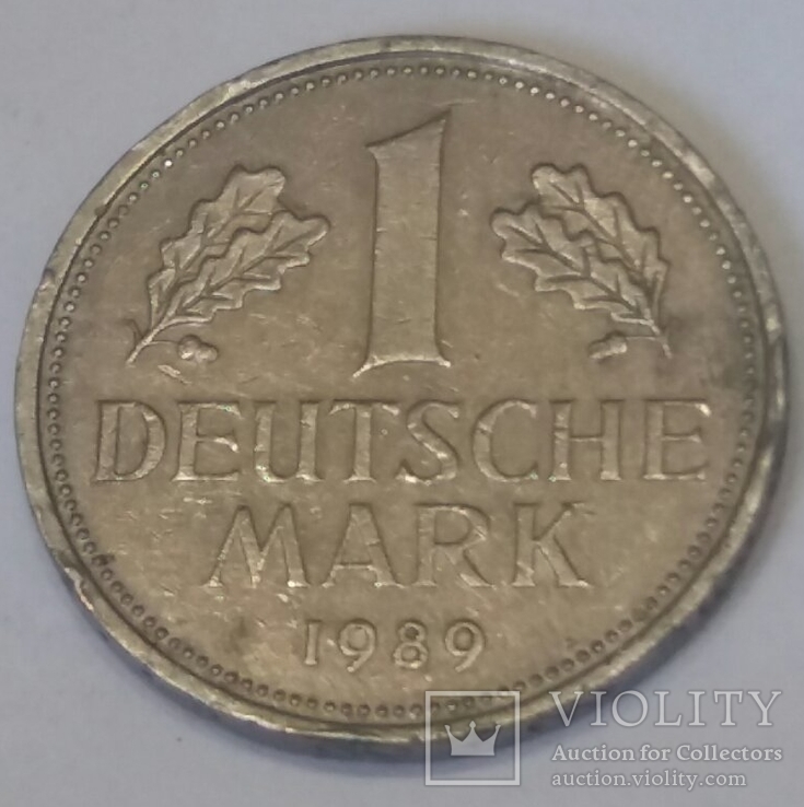 Німеччина 1 марка, 1989, фото №2