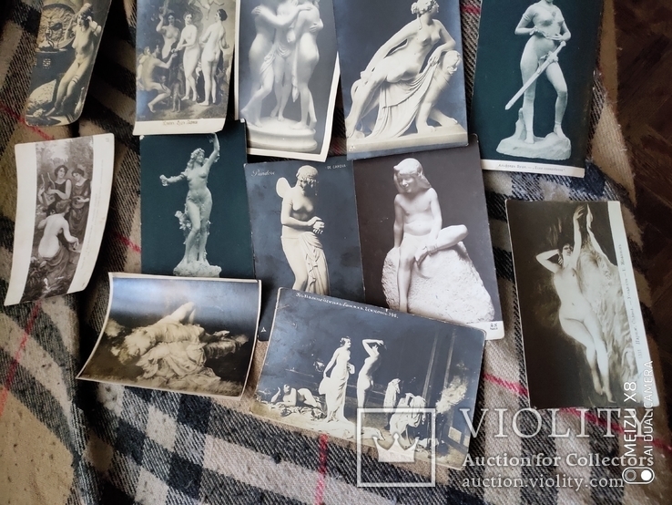 25 старинных открытки до 1917г в стиле ню, фото №5