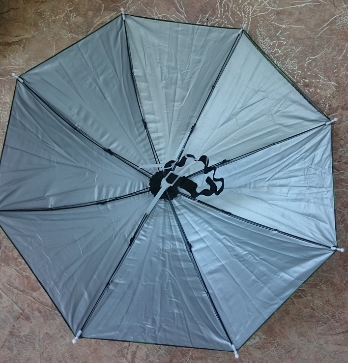 Механический зонт-шапка на голову от дождя и солнца, photo number 6