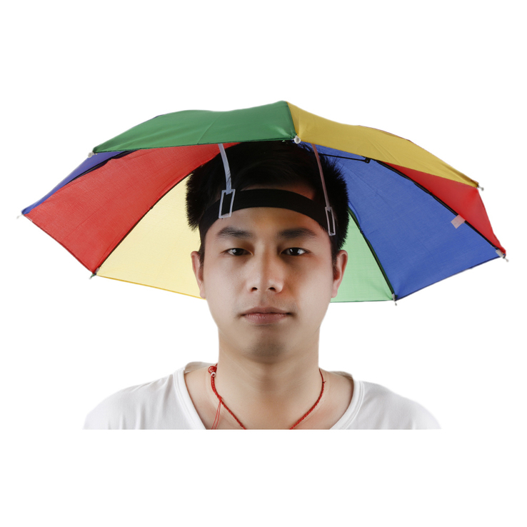 Механический зонт-шапка на голову от дождя и солнца, photo number 10
