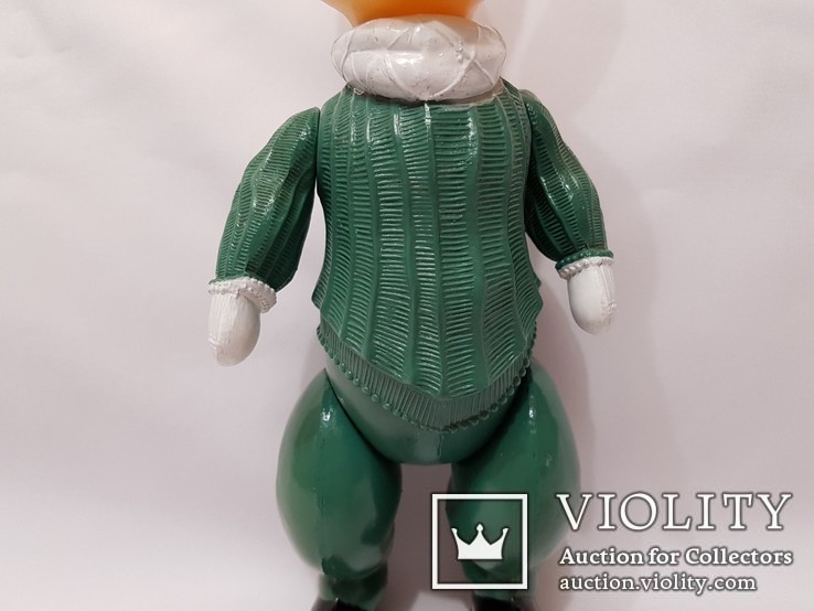 Sssr doll celluloid xylonite plastik toy plaything bauble целлулоид заяц спортсмен 31 см, фото №12