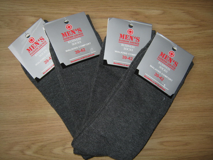 Носки "men's", комплект 4 пары-одна цена!, р.39-42, из германии, фото №2