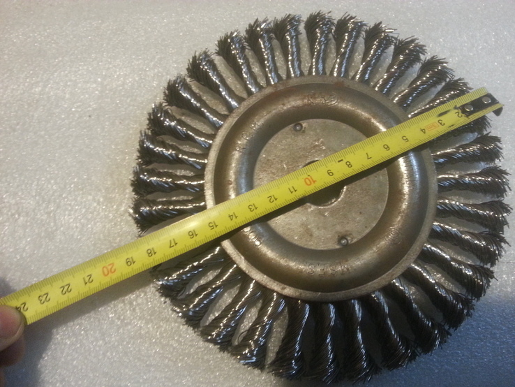 Щётка кольцевая индустриальная Ø180mm x 22,2mm SIT REF519 art. U5181 Италия, фото №5