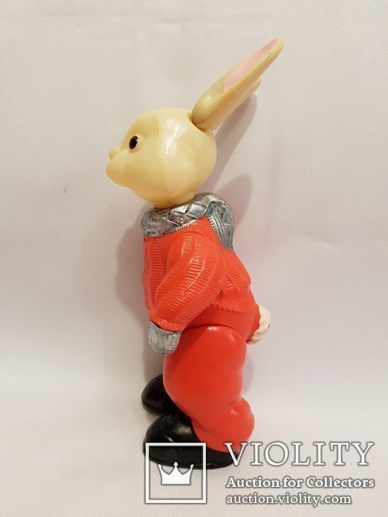   sssr doll celluloid xylonite plastik toy plaything bauble целлулоид зайка заяц, фото №4