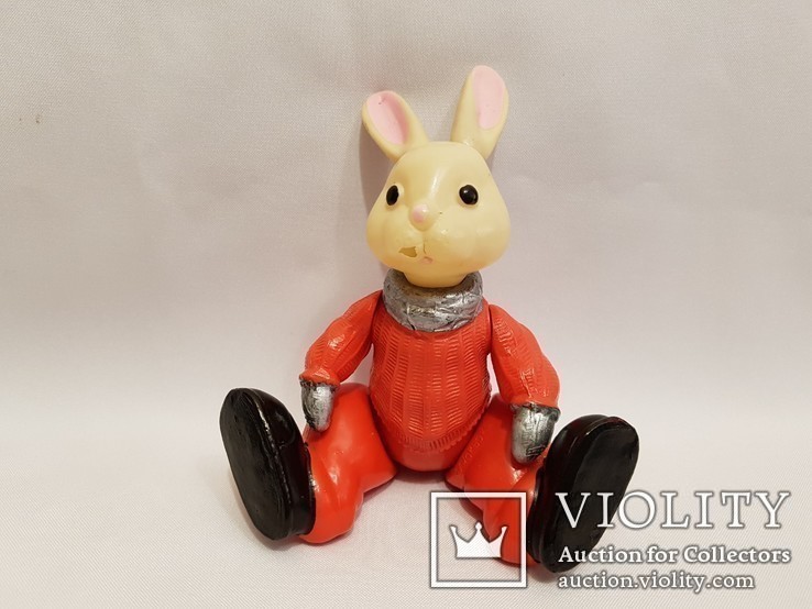   sssr doll celluloid xylonite plastik toy plaything bauble целлулоид зайка заяц, фото №9