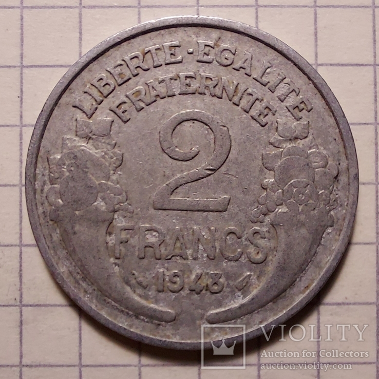 Франция. 2 франка 1948, фото №3