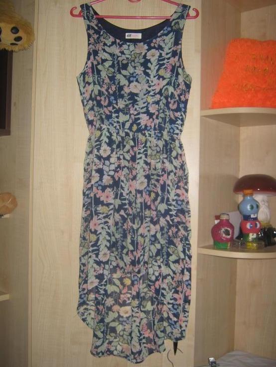 Шифонове підліткове плаття на 164см Hamp;M, photo number 2