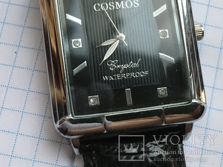 Часы Cosmos Cristal waterproof на ходу +ремешок, фото №8