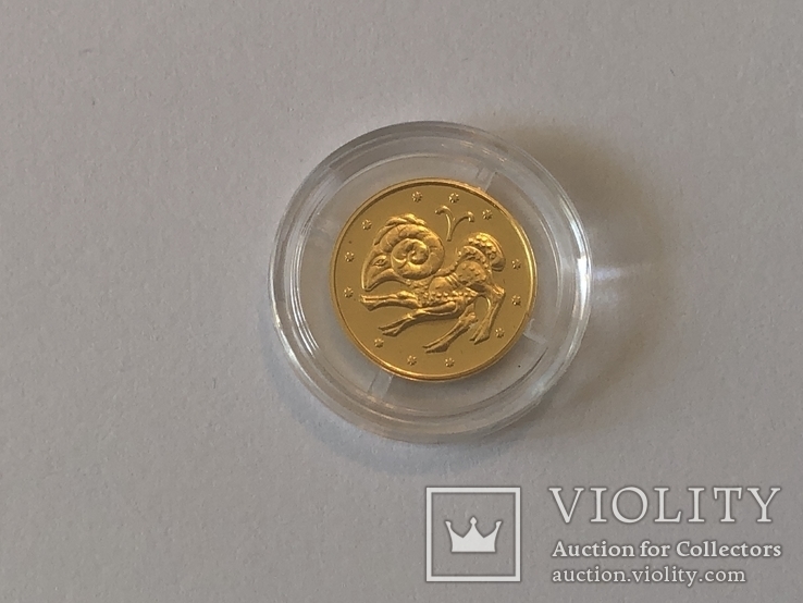 Золото монета 2 гривні Овен 2006, фото №5