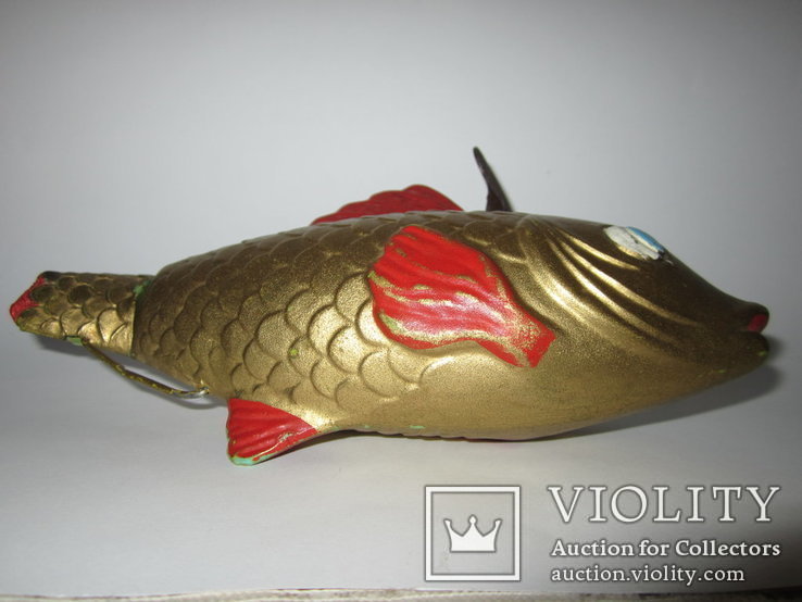 Золотая Рыбка заводная игрушка СССР, фото №3