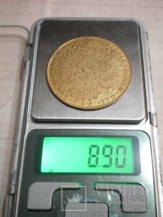 Копия золотой монеты 4 дуката, фото №5