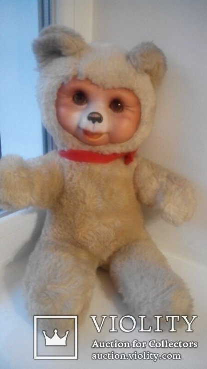 Мишка медведь Sonneberg 42см игрушка ГДР, фото №3