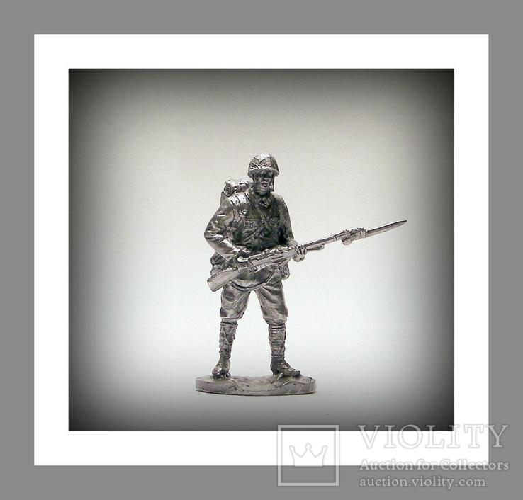 Игрушечные Солдатики Американский Солдат WW II 54 мм Оловянные Cолдатики Миниатюры, фото №2
