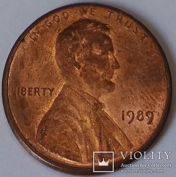 США 1 цент, 1989, фото №2