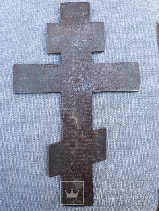Крест в бронзе. 19 век., фото №6