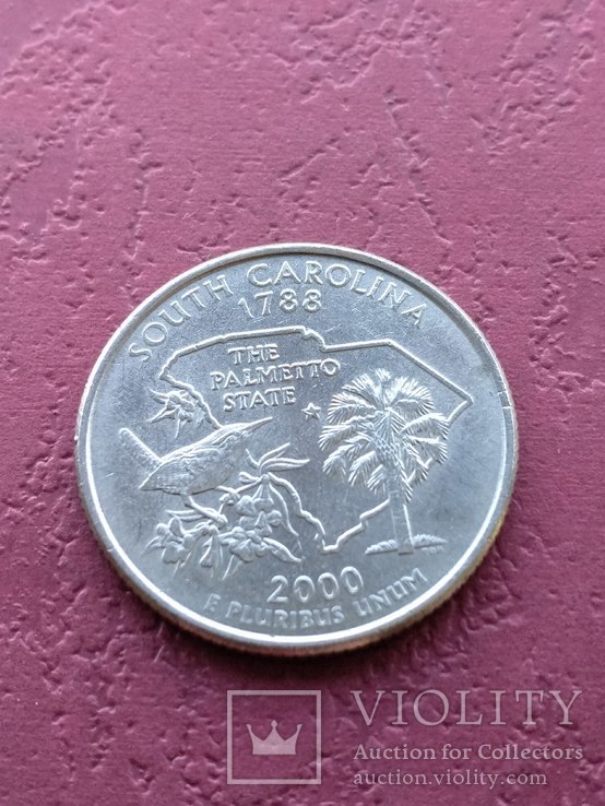 США 25 центов 2000P Южная Каролина n2312, фото №2