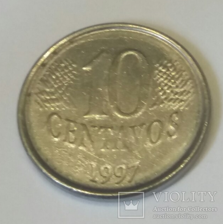 Бразилія 10 сентаво, 1997, фото №2