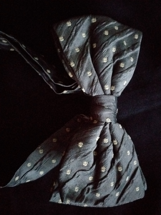 Бабочка в горошек Италия шелк, фото №2