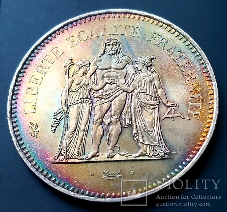 50 франків 1977 р. Геркулес. aUNC