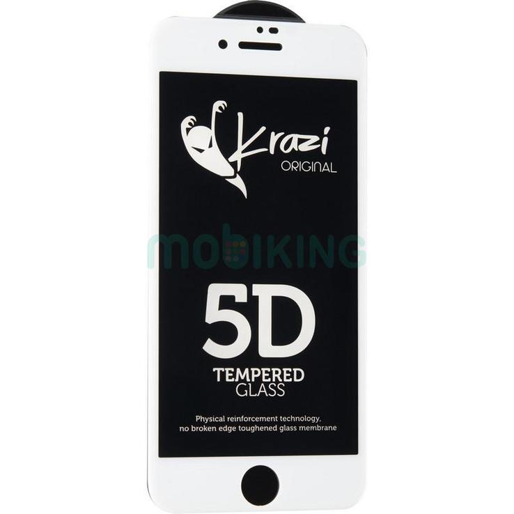 Защитное стекло Krazi 5D for iPhone 7 Plus/8 Plus White 71976, фото №8