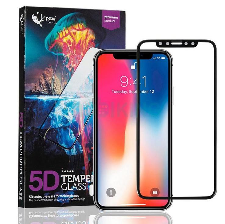 Защитное стекло Krazi 5D for iPhone X/XS Black 71977, numer zdjęcia 2