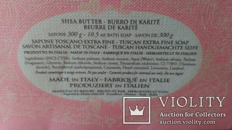 Упаковка-коробочка от коллекционного итальянского мыла, фото №5