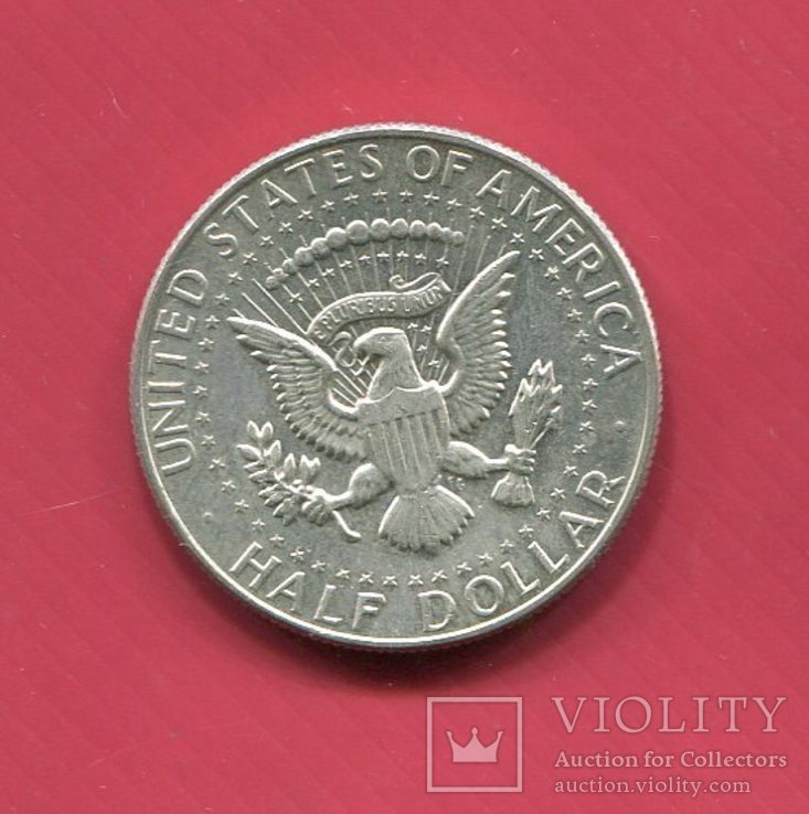 США 50 центов 1967 серебро, фото №3