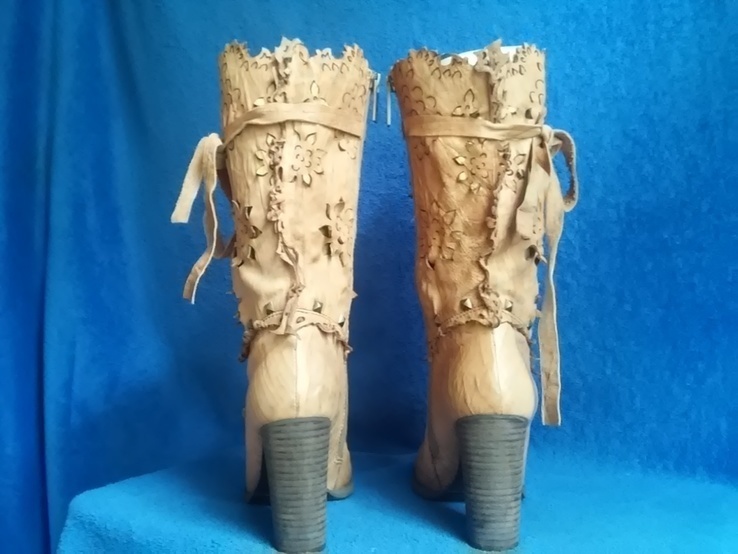 Шикарные сапоги от известного бренда Medea размер 37 стелька 27, фото №6