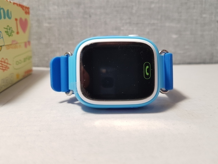 Детские часы с GPS трекером Q90 Blue Wi-Fi, photo number 3