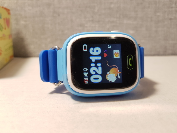 Детские часы с GPS трекером Q90 Blue Wi-Fi, photo number 13